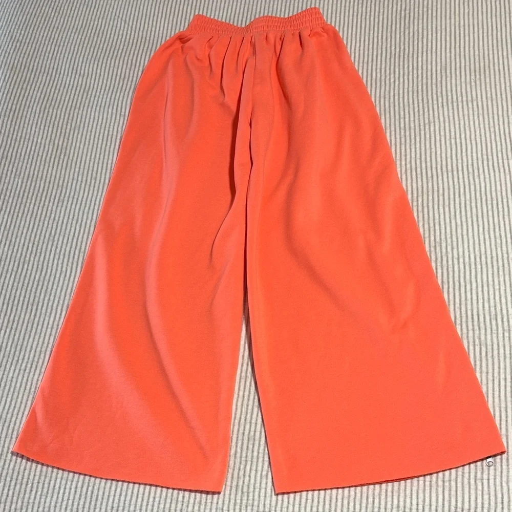 Urban Outfitters Out From Under Zippy Wide Leg Pants ~ XS ~ Heathered Tangerine - Picture 6 of 10